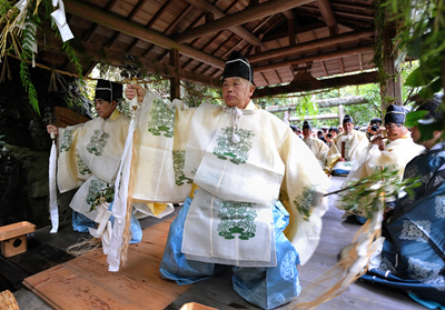 浄見原神社 国栖奏